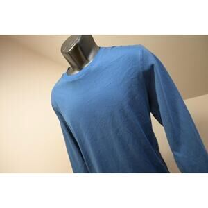Nike Gym Sweat Shirt Blue Long Sleeve Performance Athletic Mens Size XL